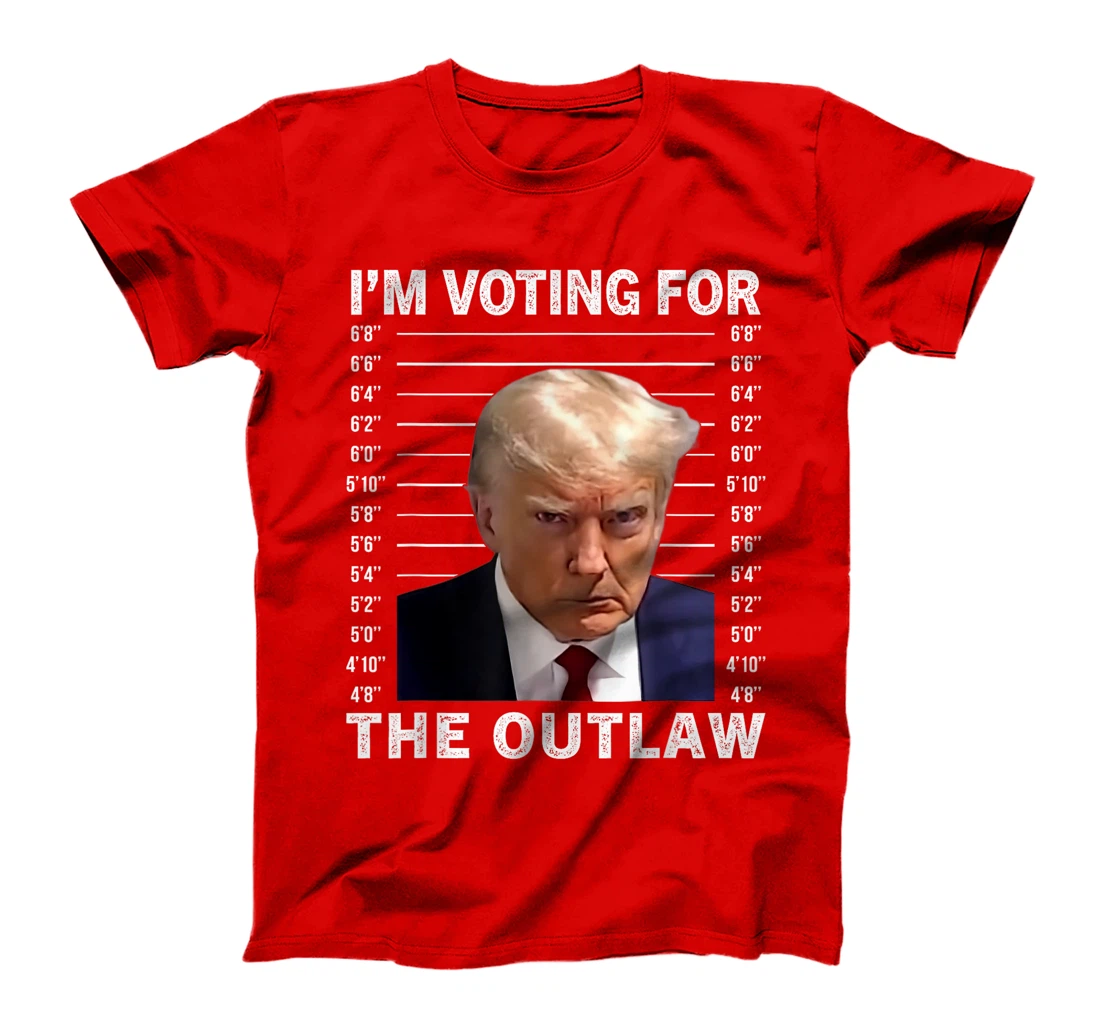 I'm Voting For The Outlaw Trump Mugshot Save America 2024 T-Shirt