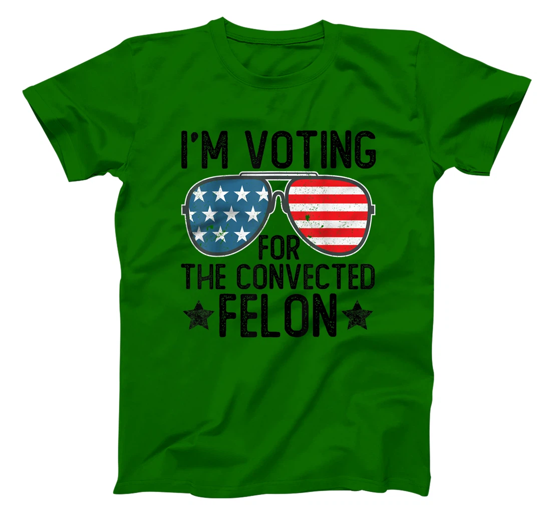 I'm Voting for the Convicted Felon Shirts Funny Trump 2024 T-Shirt