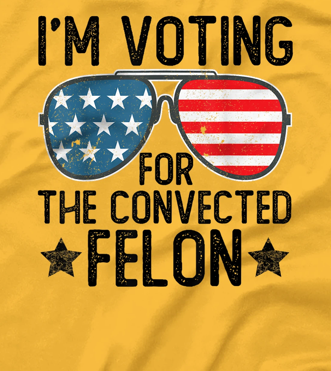 I'm Voting for the Convicted Felon Shirts Funny Trump 2024 T-Shirt