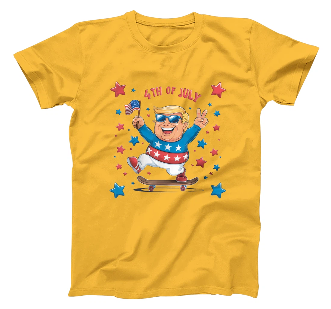 Trump 4th of July Merica Men Women Kids USA Flag Patriotic T-Shirt