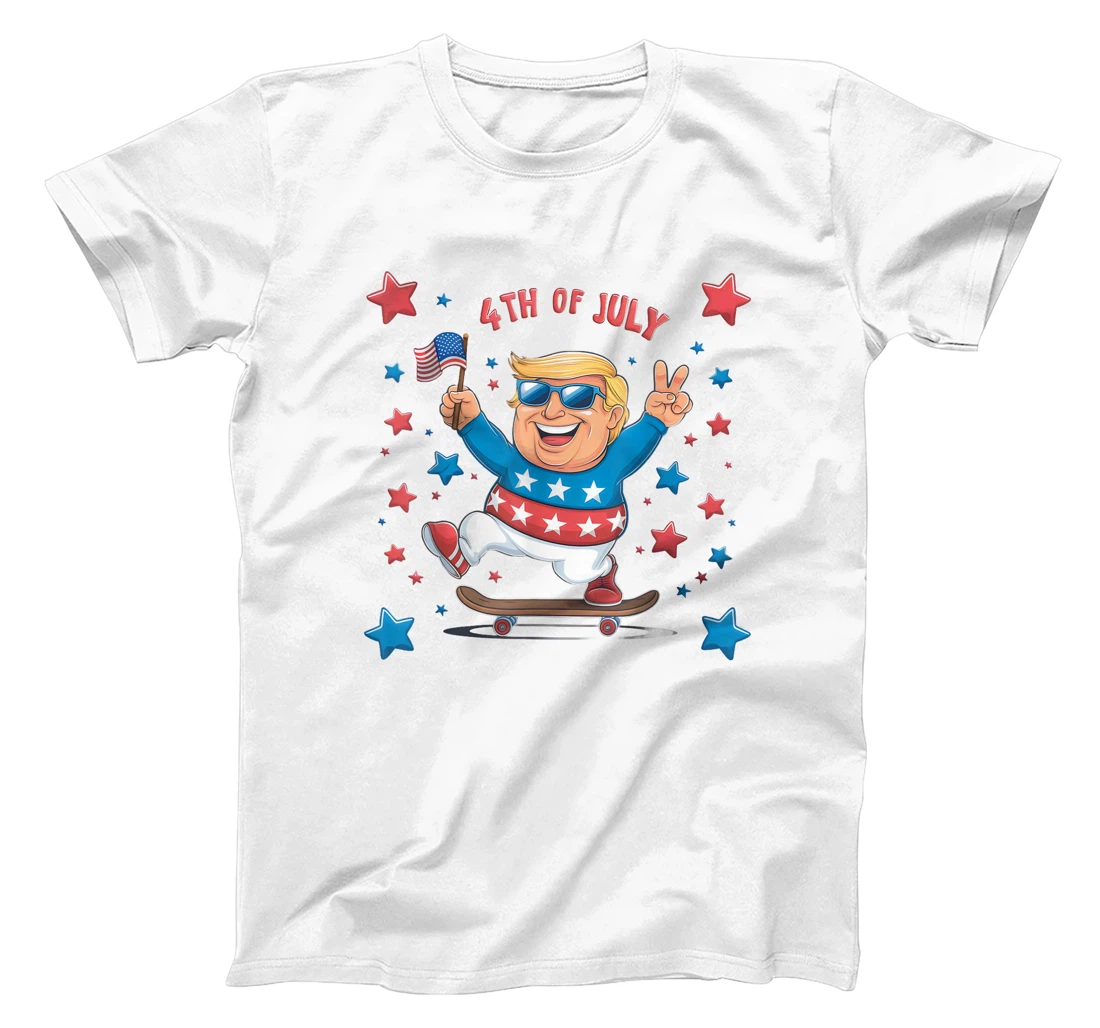 Trump 4th of July Merica Men Women Kids USA Flag Patriotic T-Shirt
