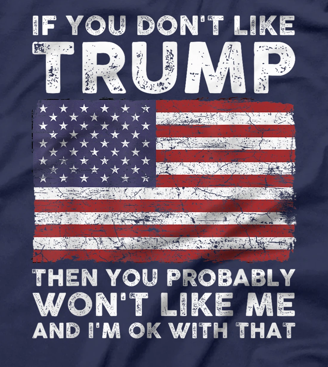 If You Don't Like Trump Then You Probably Won't Like Me T-Shirt