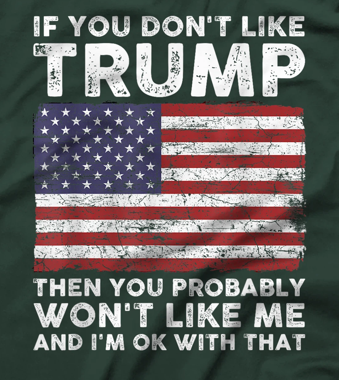 If You Don't Like Trump Then You Probably Won't Like Me T-Shirt