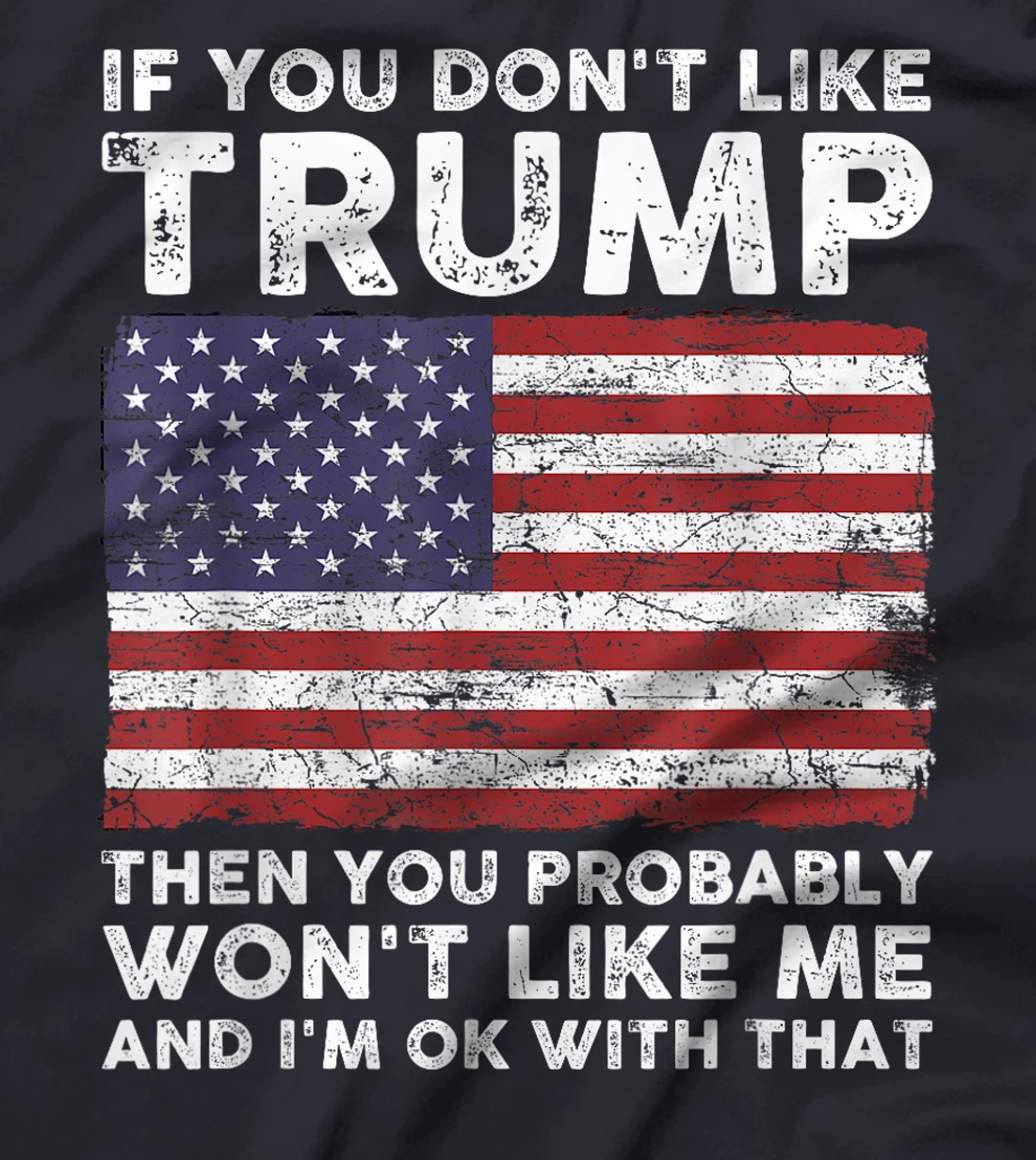 If You Don't Like Trump Then You Probably Won't Like Me T-Shirt