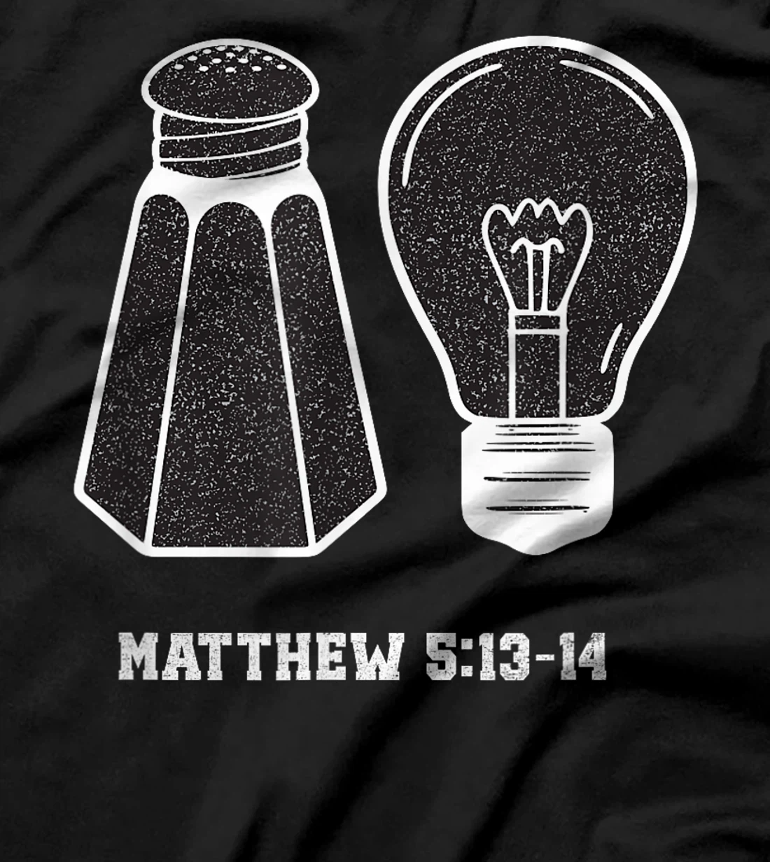 Womens Christian Be Salty Stay Lit Salt of Earth Light of World God T-Shirt