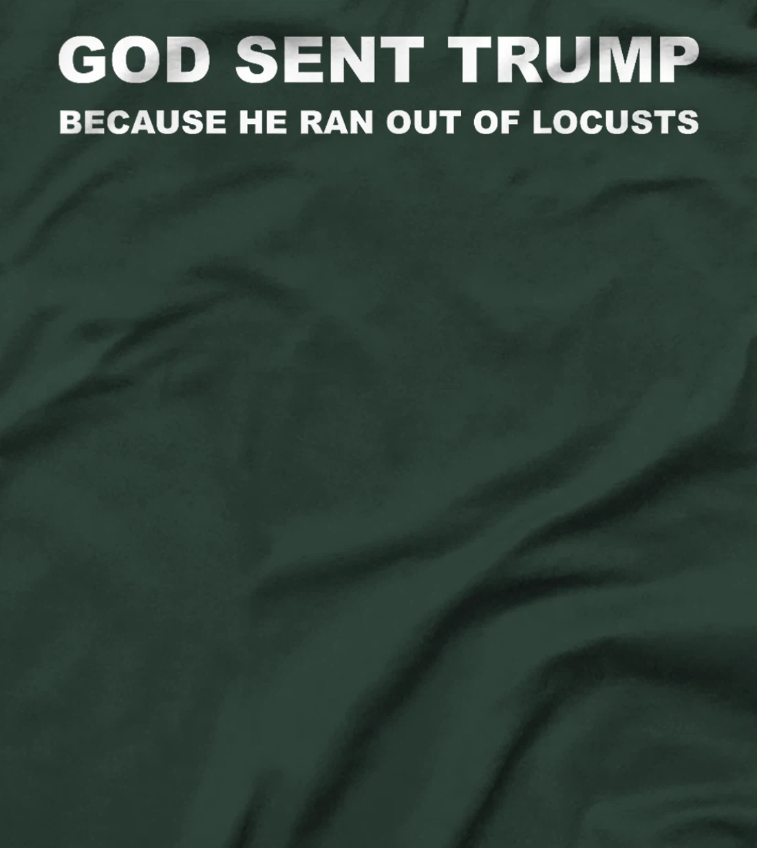 God Sent Trump Because He Ran Out Of Locusts Anti-Trump T-Shirt