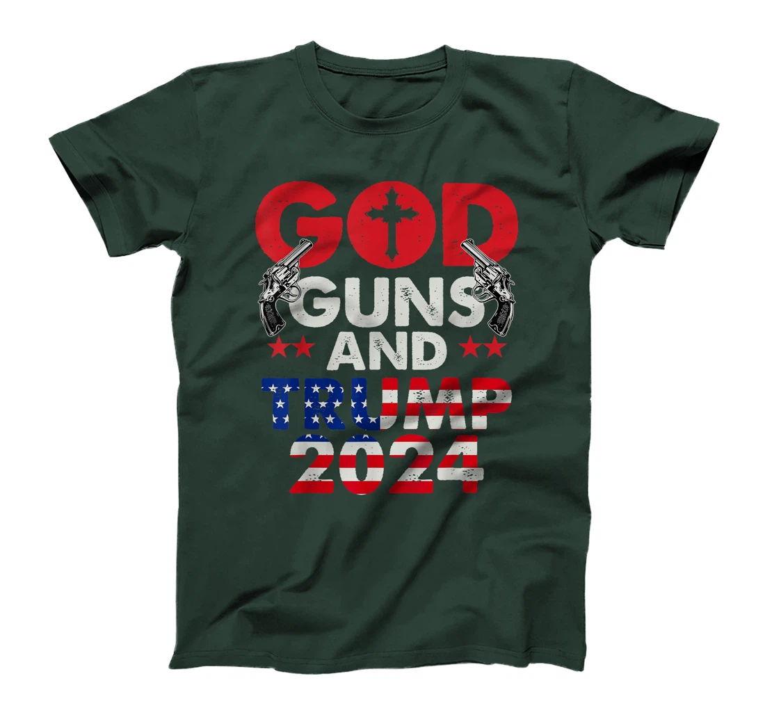 Womens God Guns And Trump 2024 President T-Shirt