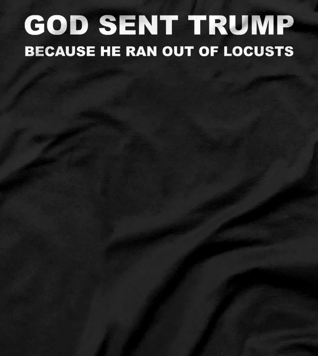 God Sent Trump Because He Ran Out Of Locusts Anti-Trump T-Shirt