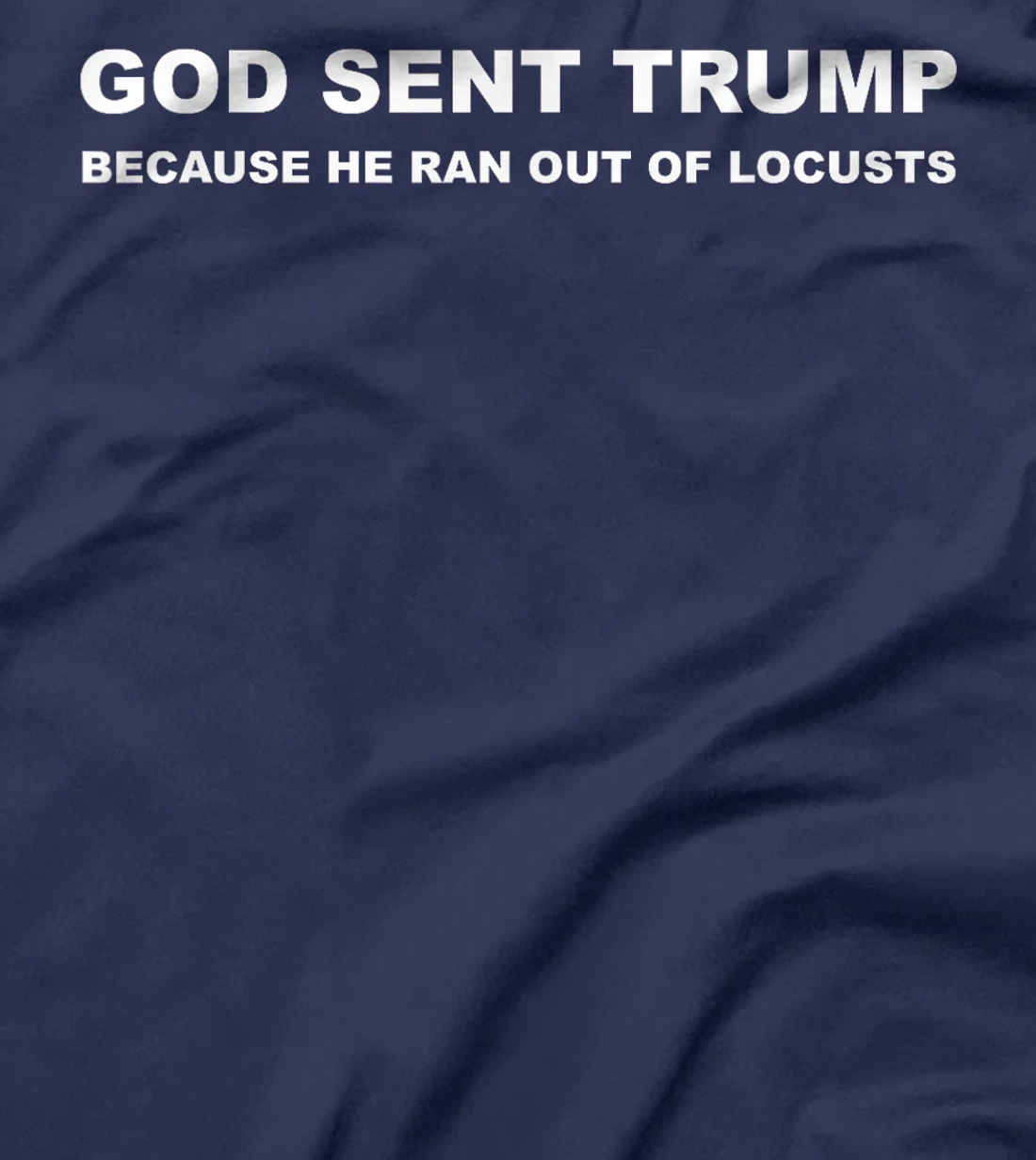 God Sent Trump Because He Ran Out Of Locusts Anti-Trump T-Shirt