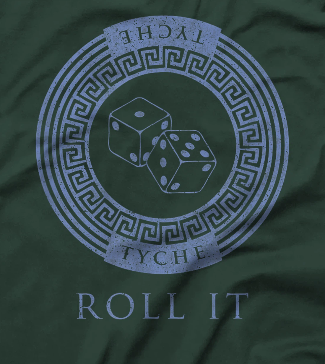 Greek Goddess T-Shirt Tyche Roll It Dice God Luck Chance