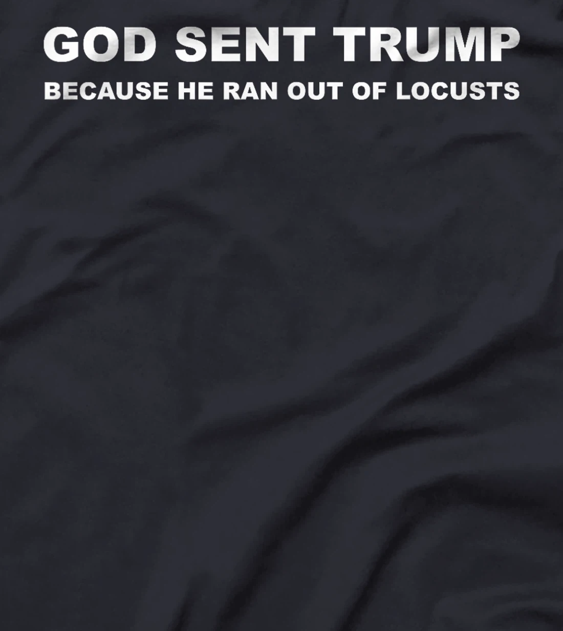 God Sent Trump Because He Ran Out Of Locusts Anti-Trump T-Shirt