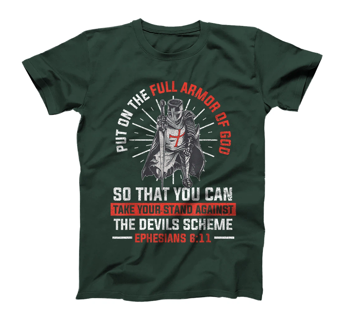 Put On The Full Armor Of God Religion Christian Worshiper T-Shirt