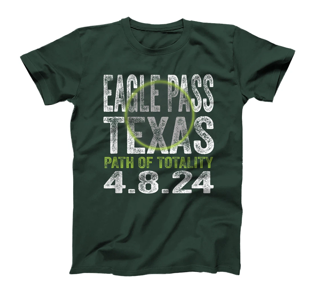 Eagle Pass Texas 2024 Total Solar Eclipse Path of Totality T-Shirt