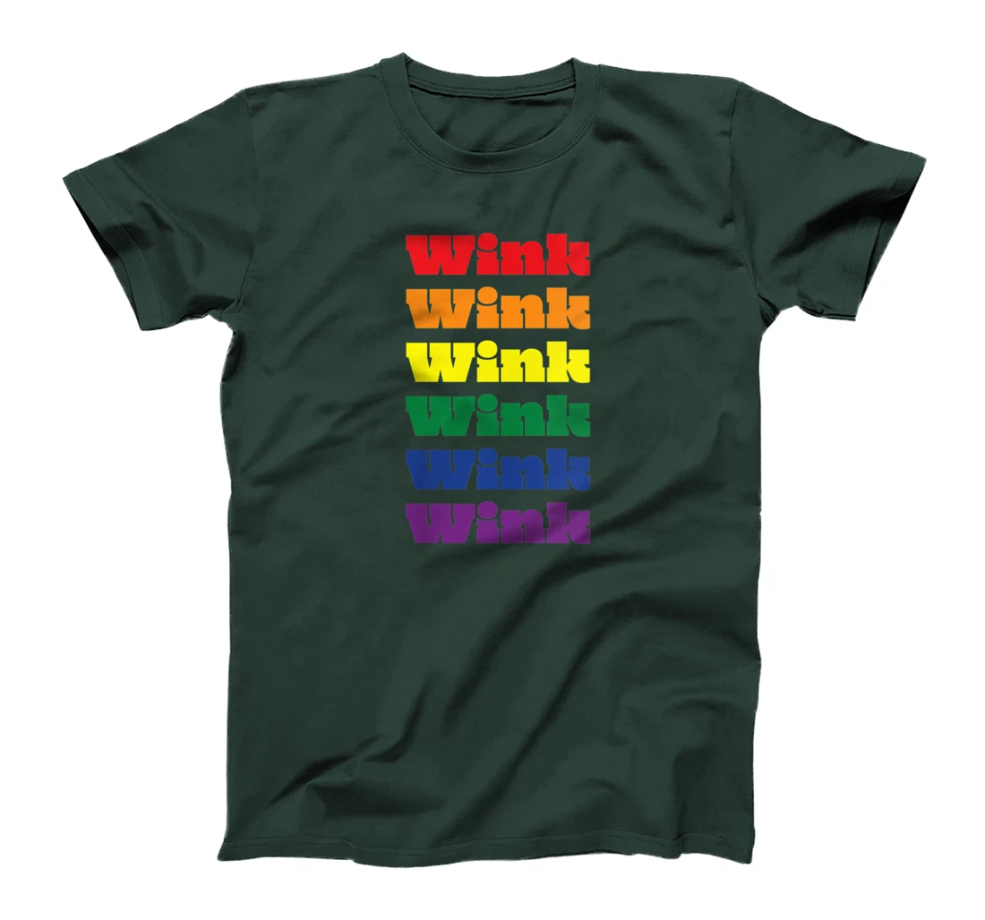 Womens Wink Texas LGBTQ Gay Pride Month Rainbow Solidarity T-Shirt