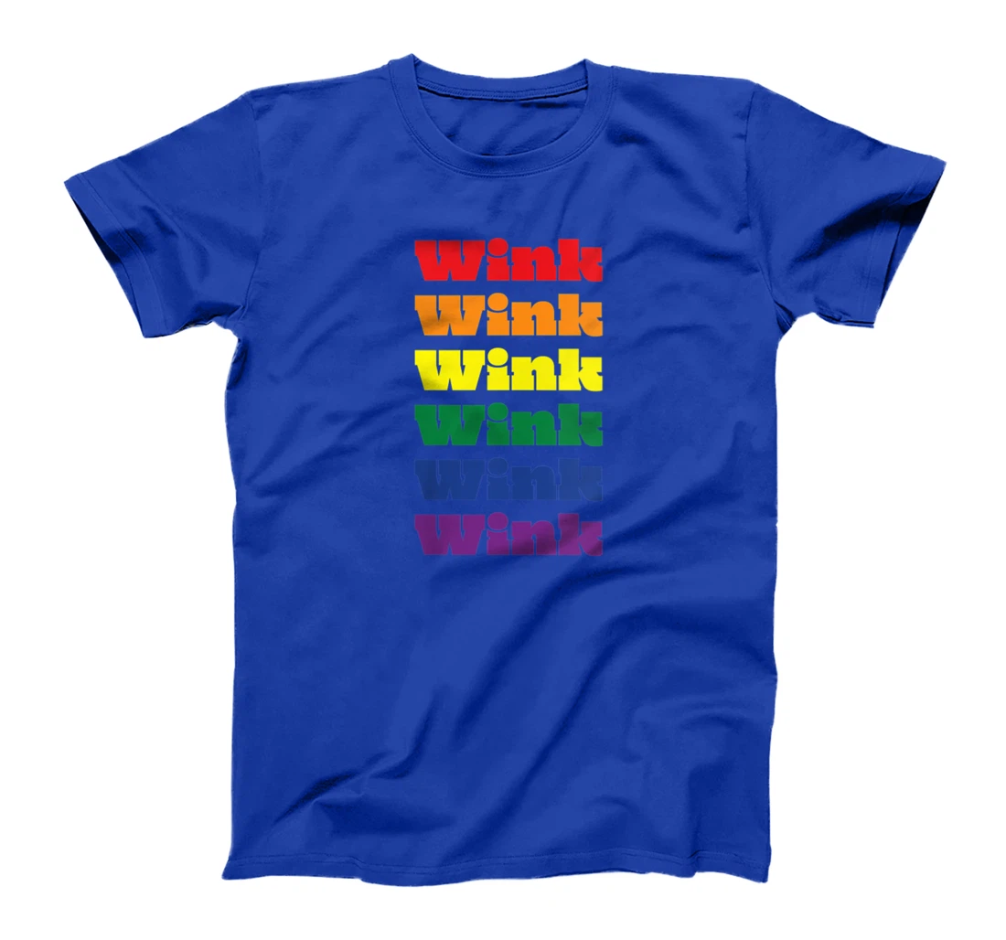 Womens Wink Texas LGBTQ Gay Pride Month Rainbow Solidarity T-Shirt