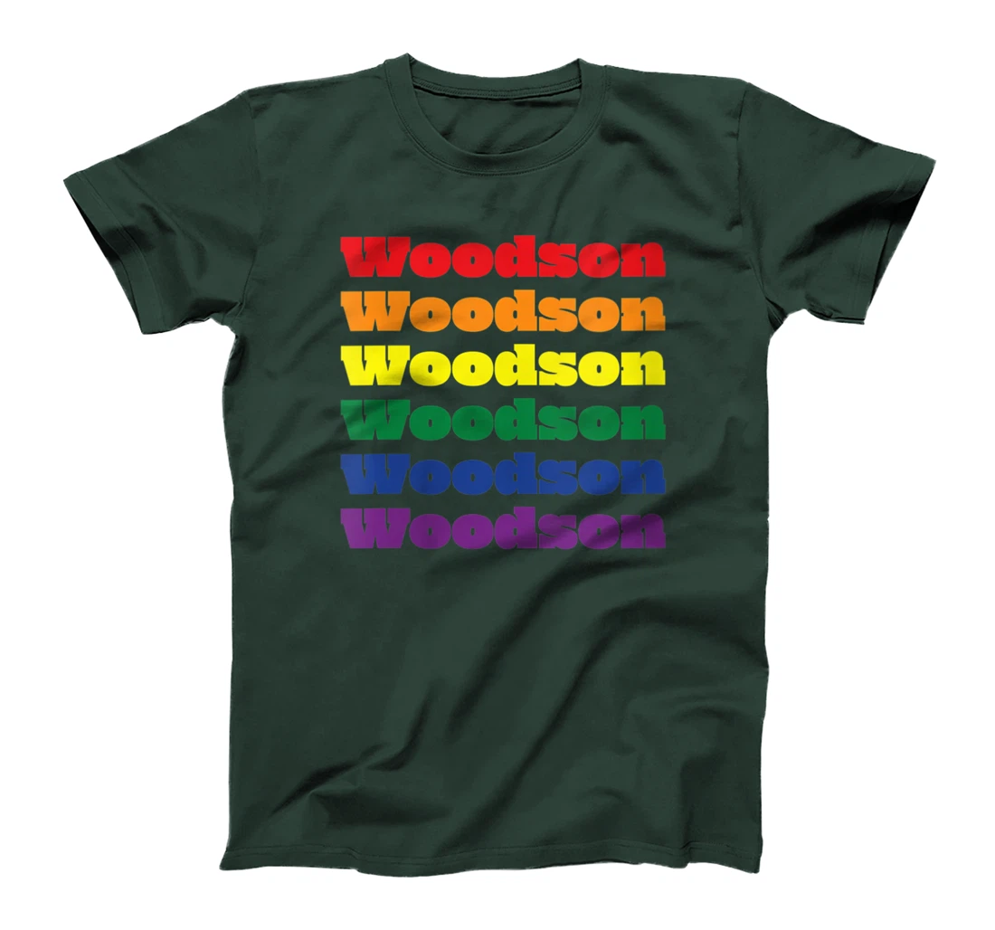 Womens Woodson Texas LGBTQ Gay Pride Month Rainbow Solidarity T-Shirt
