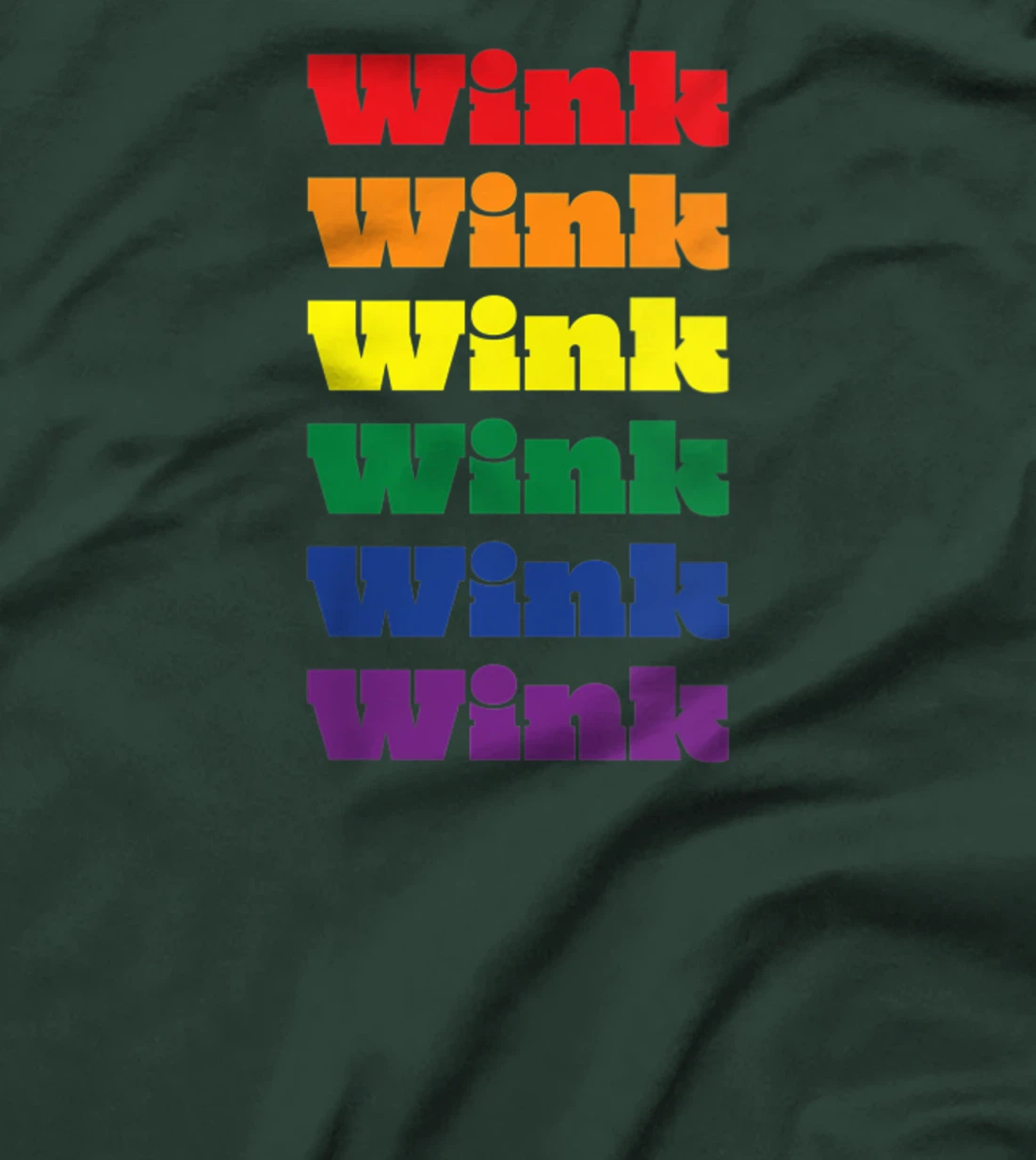 Womens Wink Texas LGBTQ Gay Pride Month Rainbow Solidarity T-Shirt