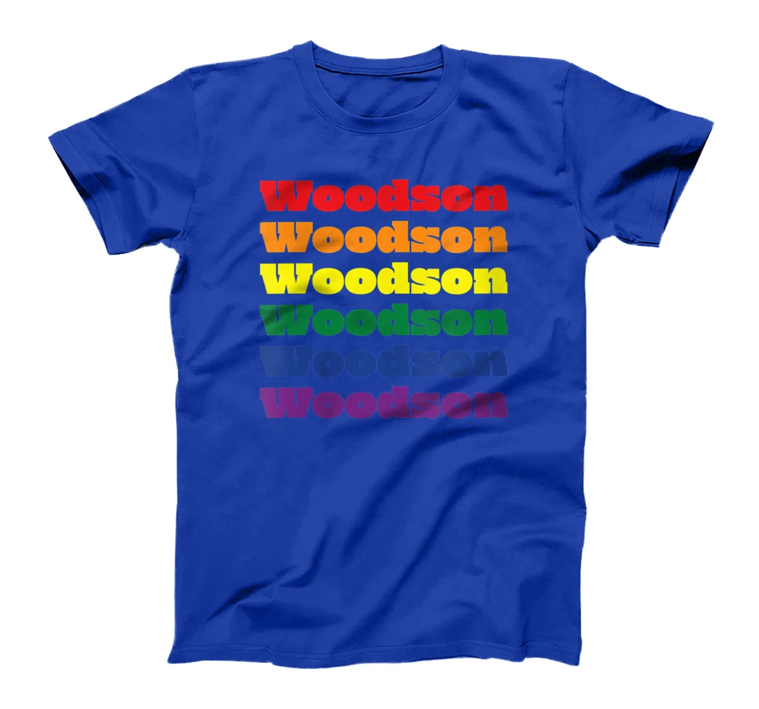 Womens Woodson Texas LGBTQ Gay Pride Month Rainbow Solidarity T-Shirt