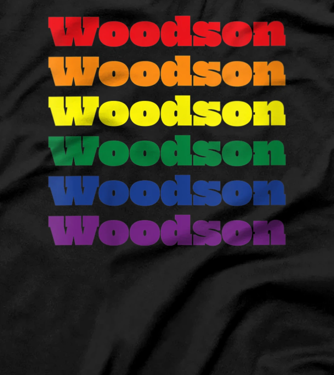 Womens Woodson Texas LGBTQ Gay Pride Month Rainbow Solidarity T-Shirt