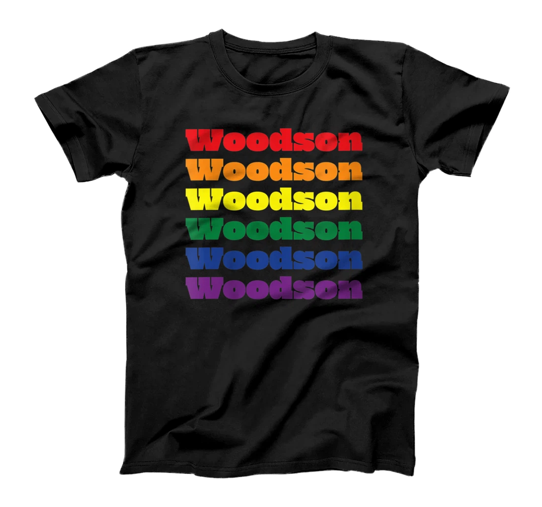 Womens Woodson Texas LGBTQ Gay Pride Month Rainbow Solidarity T-Shirt