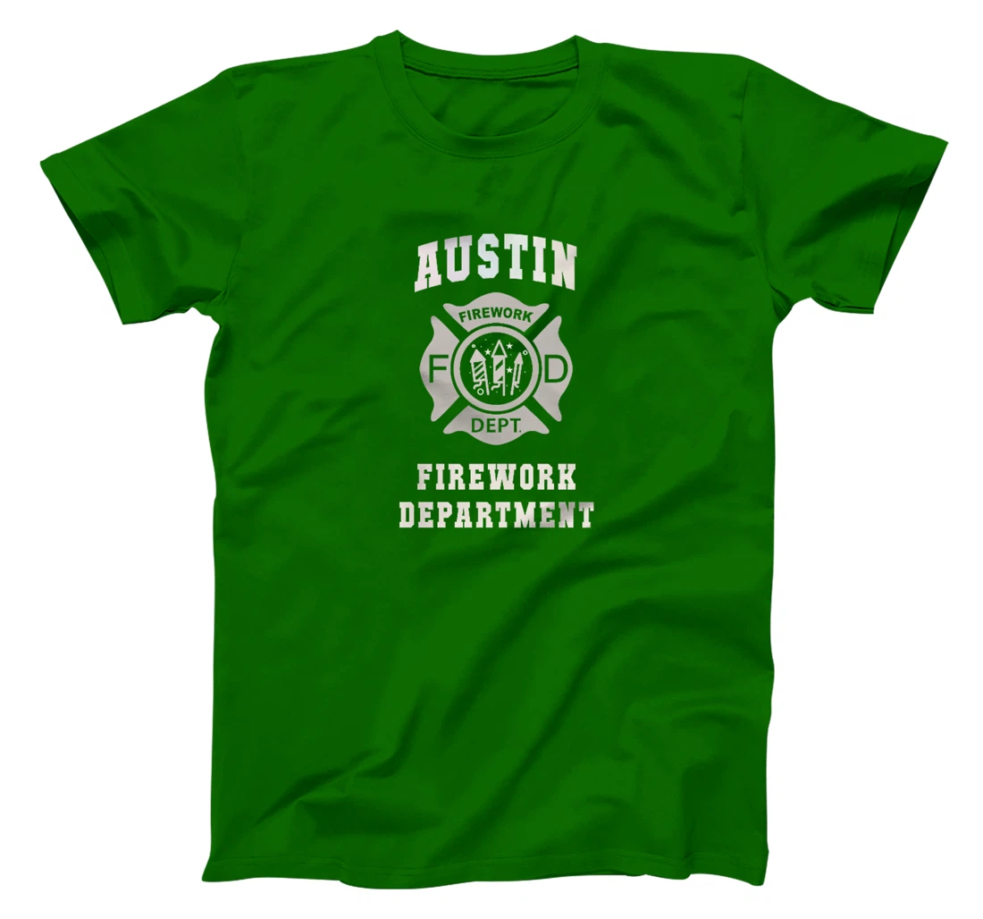 Funny AUSTIN FIREWORK DEPT Texas Proud Pyro Safety Director Premium T-Shirt