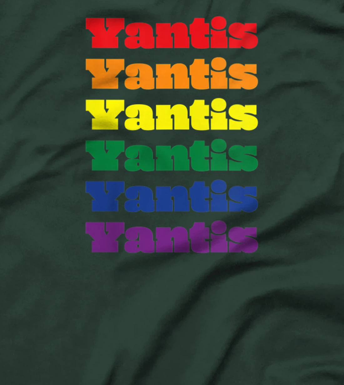 Womens Yantis Texas LGBTQ Gay Pride Month Rainbow Solidarity T-Shirt