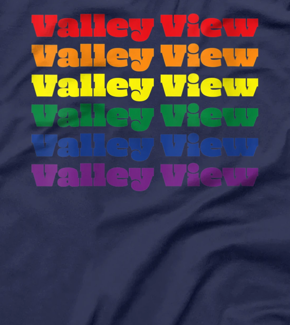 Womens Valley View Texas LGBTQ Gay Pride Month Rainbow Solidarity T-Shirt