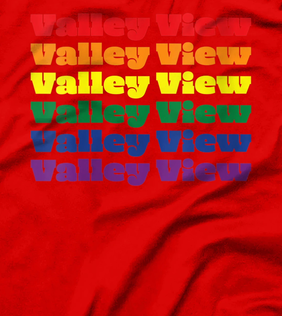 Womens Valley View Texas LGBTQ Gay Pride Month Rainbow Solidarity T-Shirt
