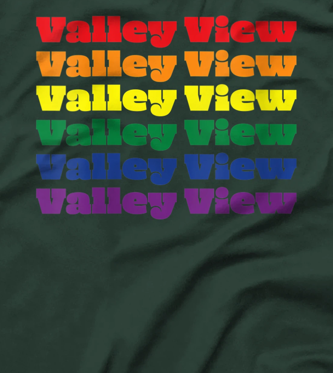 Womens Valley View Texas LGBTQ Gay Pride Month Rainbow Solidarity T-Shirt