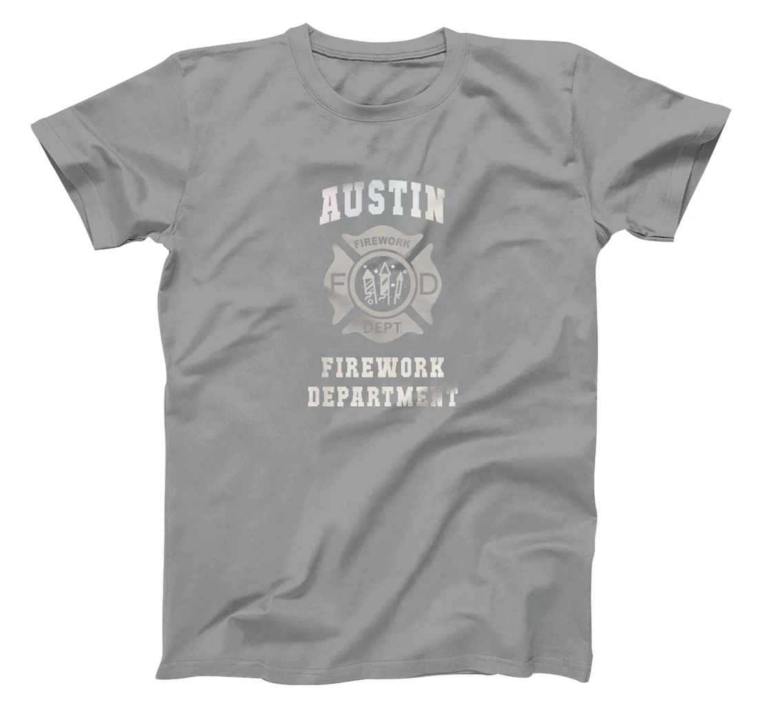 Funny AUSTIN FIREWORK DEPT Texas Proud Pyro Safety Director Premium T-Shirt