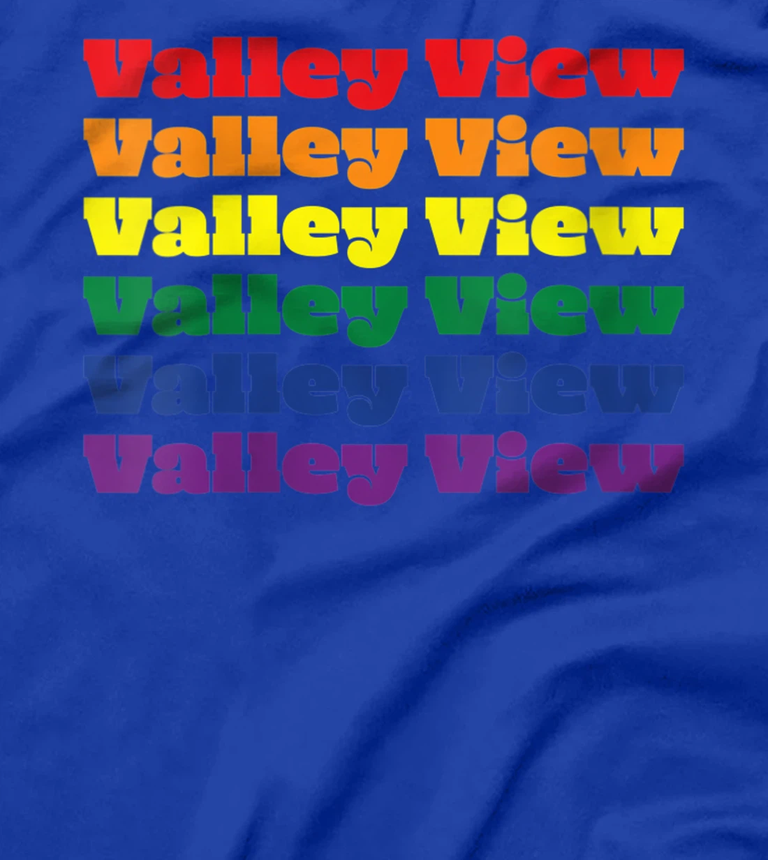 Womens Valley View Texas LGBTQ Gay Pride Month Rainbow Solidarity T-Shirt