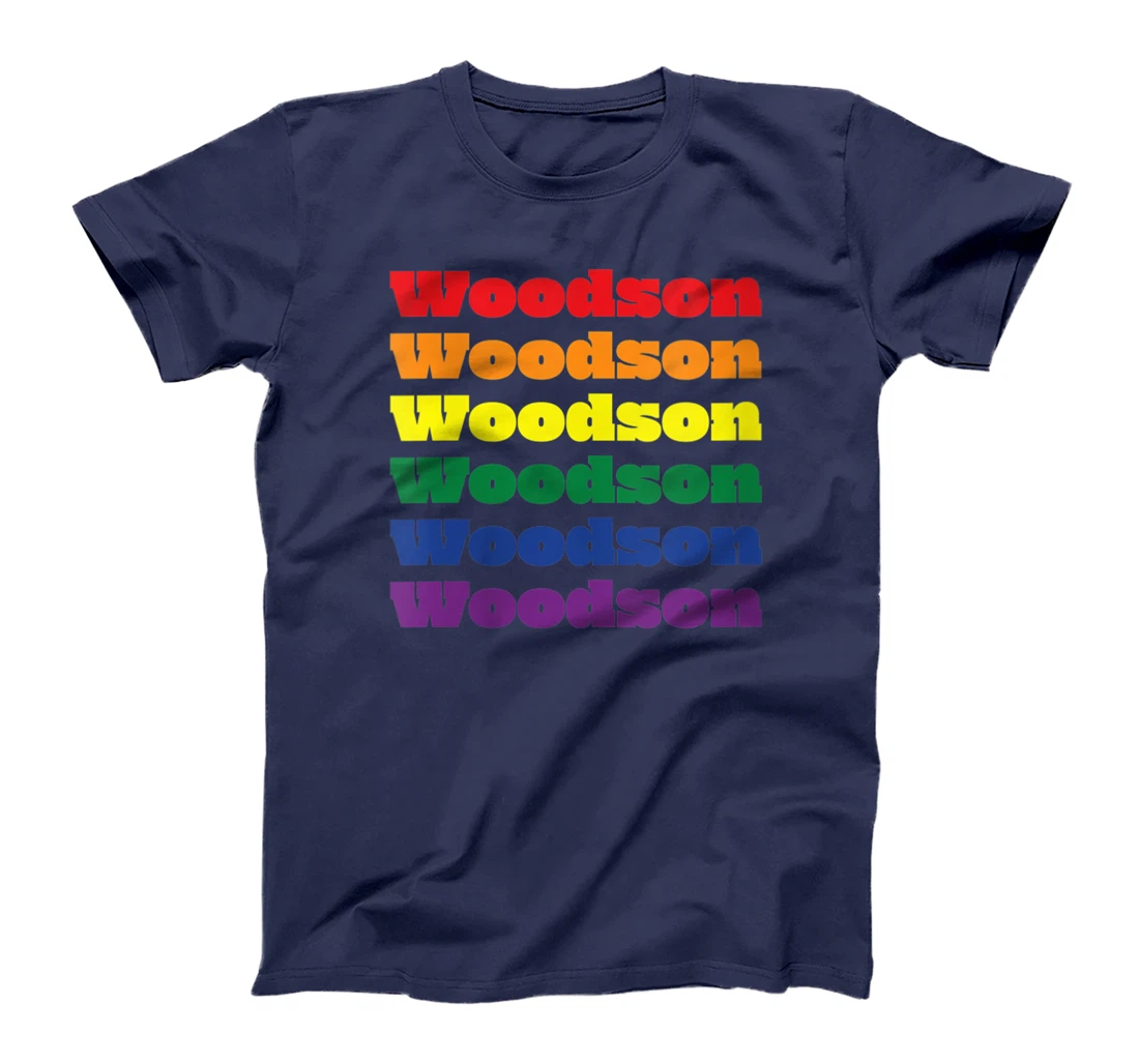 Womens Woodson Texas LGBTQ Gay Pride Month Rainbow Solidarity T-Shirt