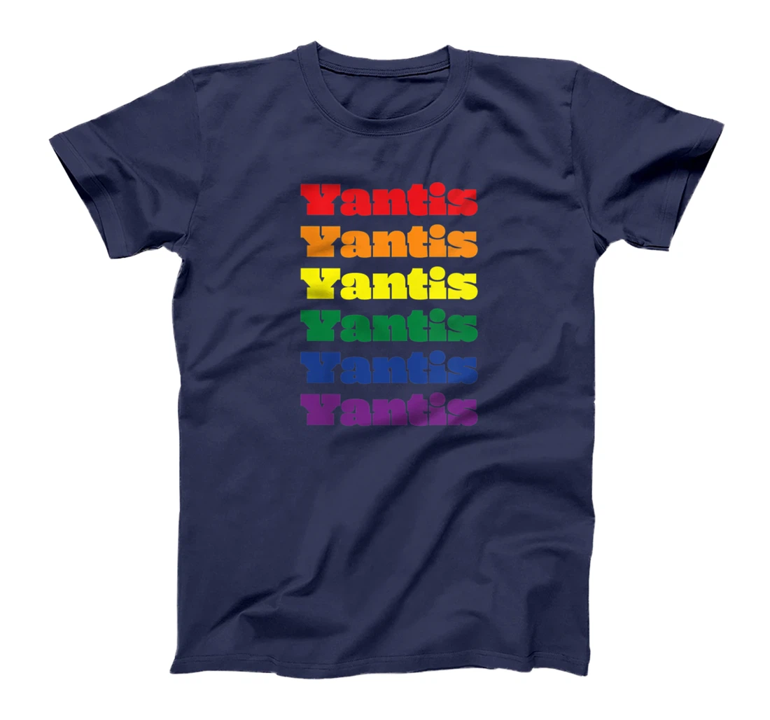 Womens Yantis Texas LGBTQ Gay Pride Month Rainbow Solidarity T-Shirt