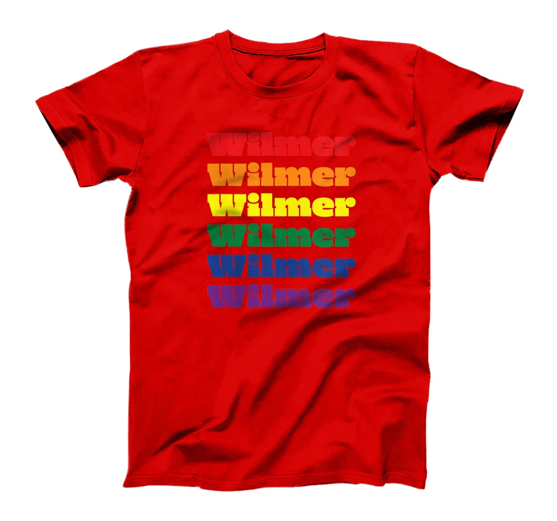 Womens Wilmer Texas LGBTQ Gay Pride Month Rainbow Solidarity T-Shirt