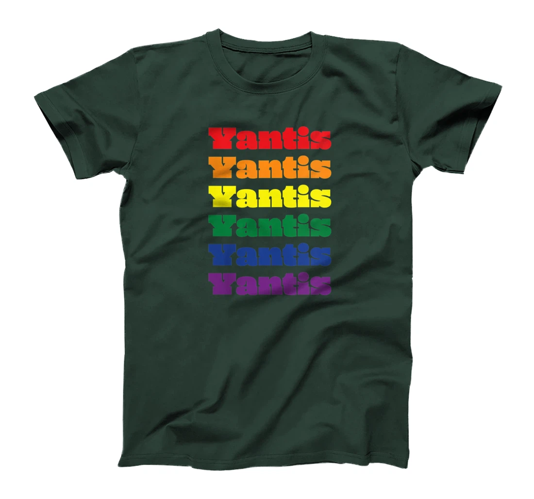 Womens Yantis Texas LGBTQ Gay Pride Month Rainbow Solidarity T-Shirt