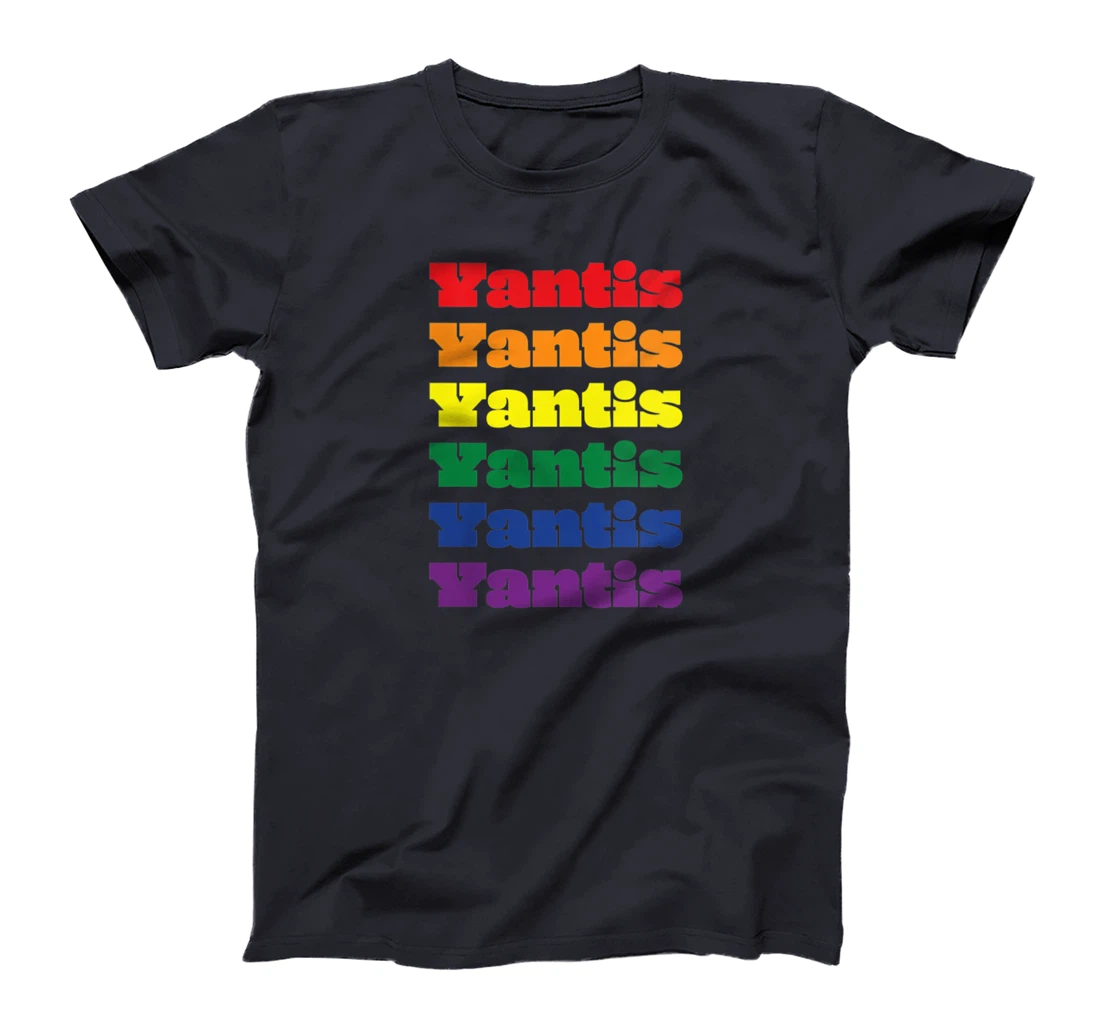Womens Yantis Texas LGBTQ Gay Pride Month Rainbow Solidarity T-Shirt