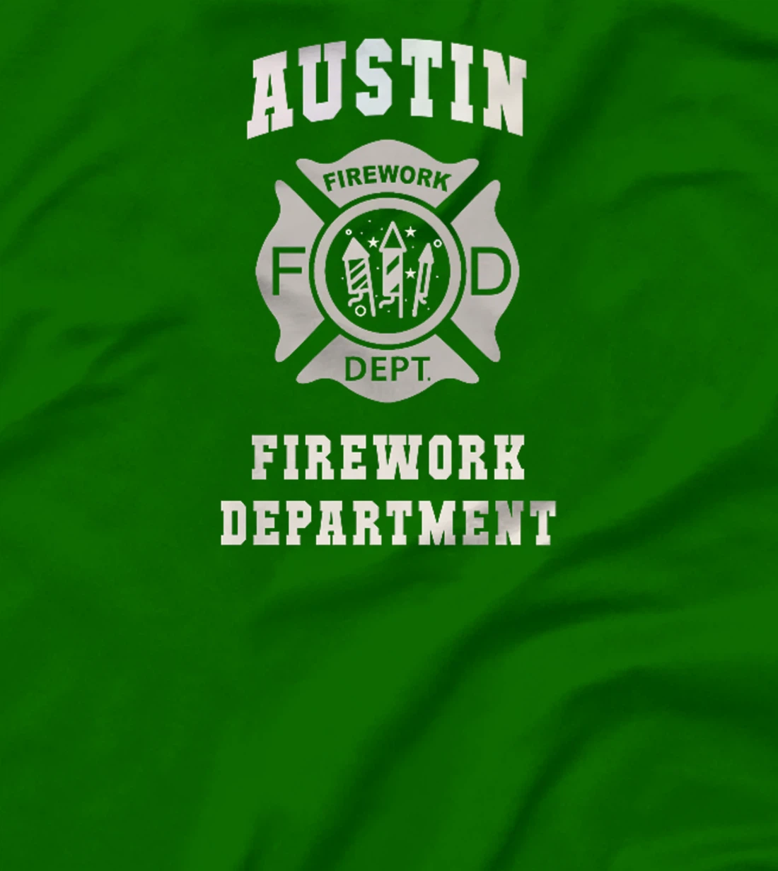 Funny AUSTIN FIREWORK DEPT Texas Proud Pyro Safety Director Premium T-Shirt