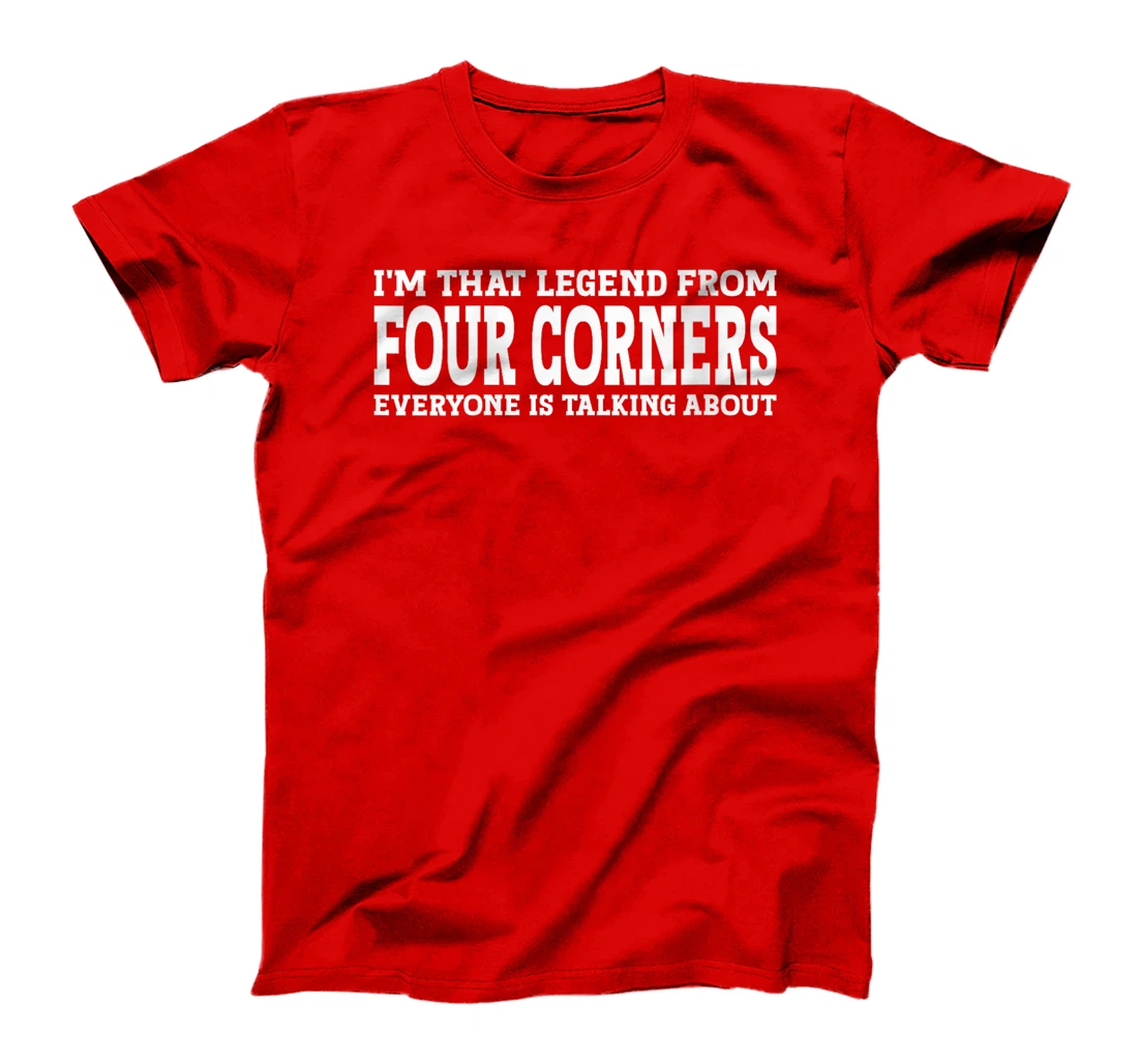 Womens Four Corners Hometown TX Texas Home Roots City Four Corners T-Shirt