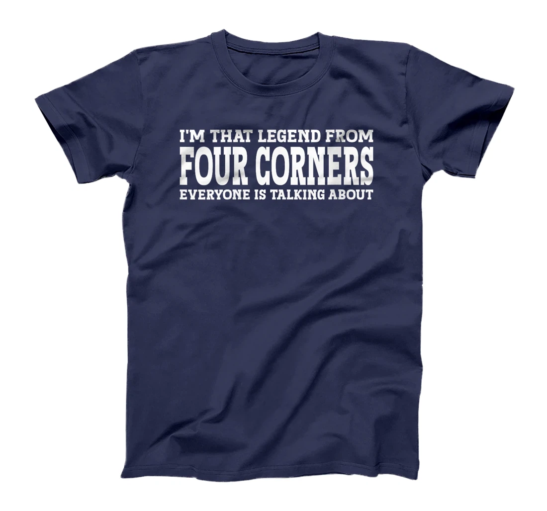 Womens Four Corners Hometown TX Texas Home Roots City Four Corners T-Shirt