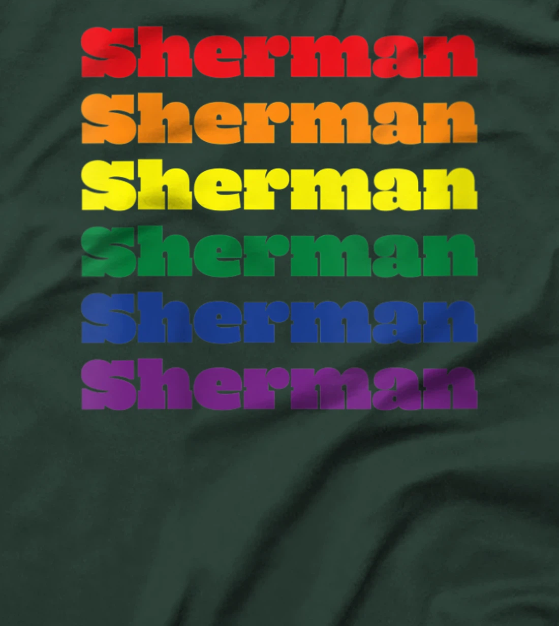 Womens Sherman Texas LGBTQ Gay Pride Month Rainbow Solidarity T-Shirt