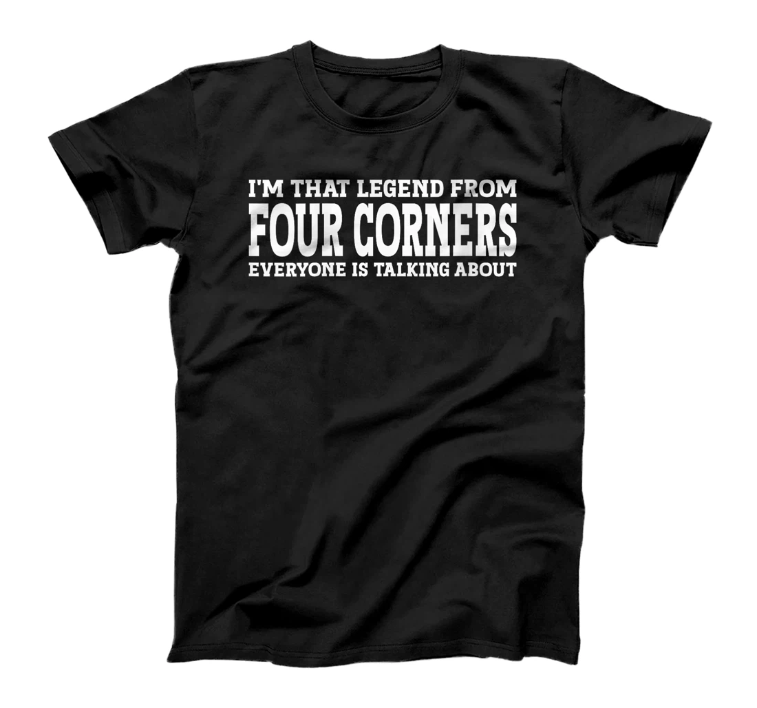 Womens Four Corners Hometown TX Texas Home Roots City Four Corners T-Shirt