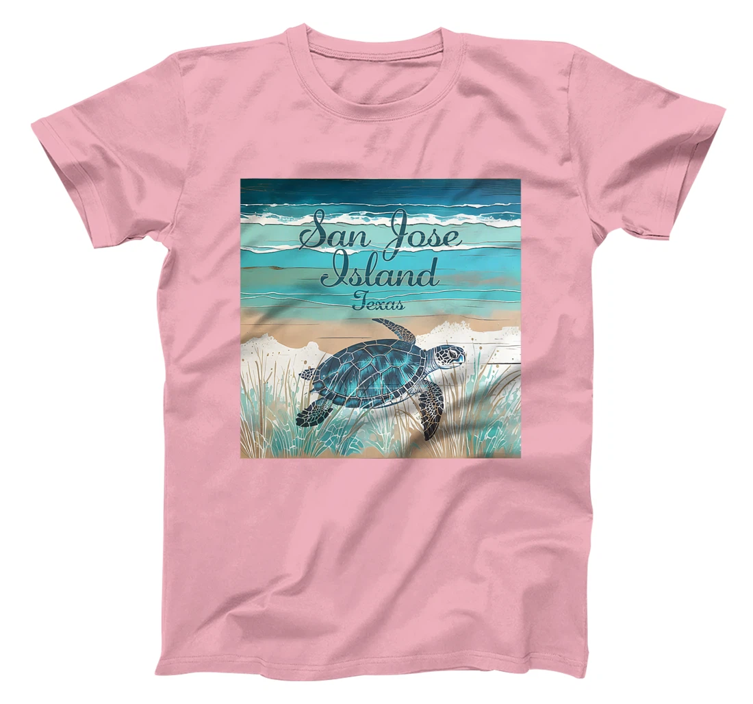 San Jose Island Texas Sea Turtle Beach Coastal Decor Premium T-Shirt