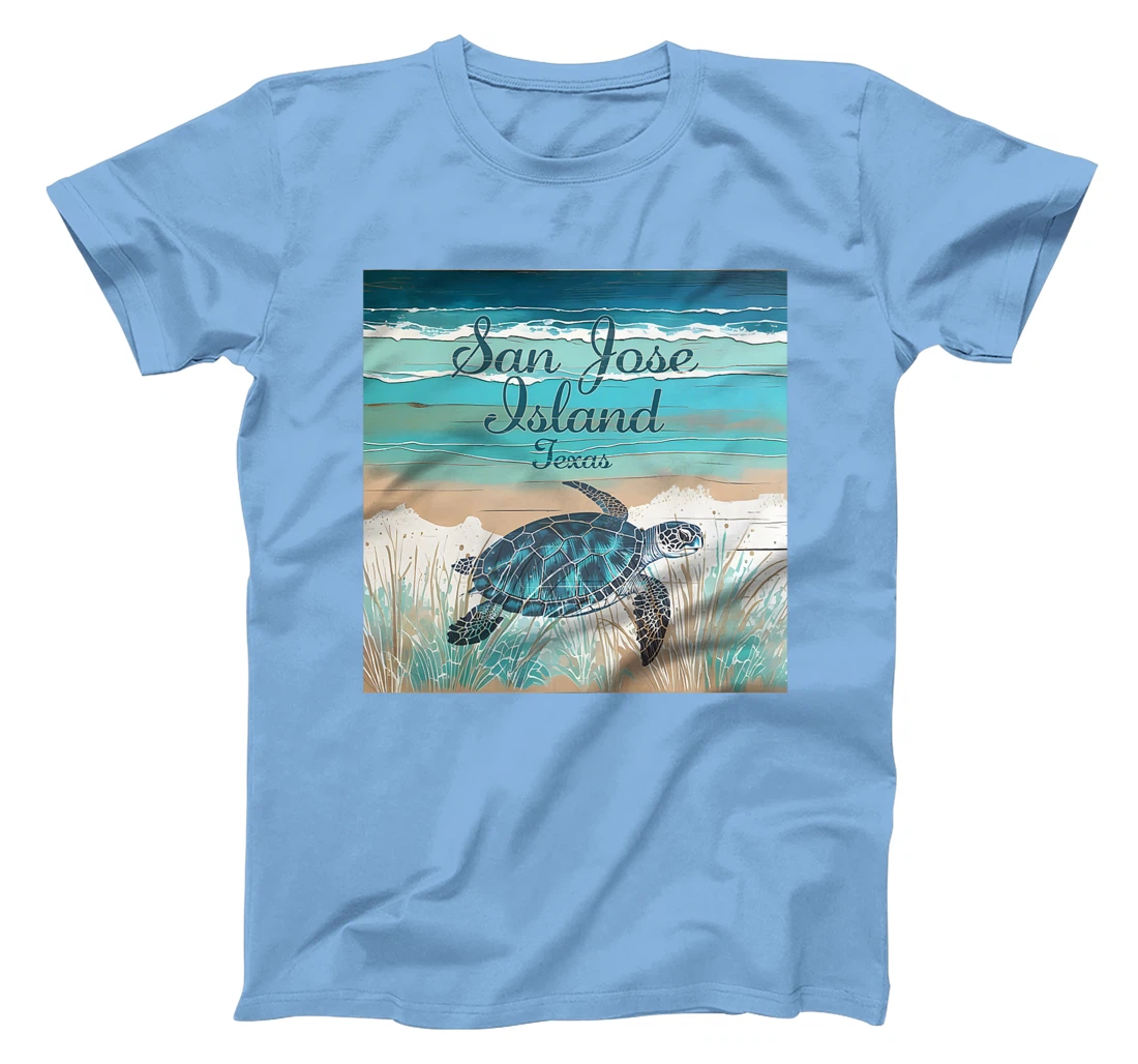 San Jose Island Texas Sea Turtle Beach Coastal Decor Premium T-Shirt