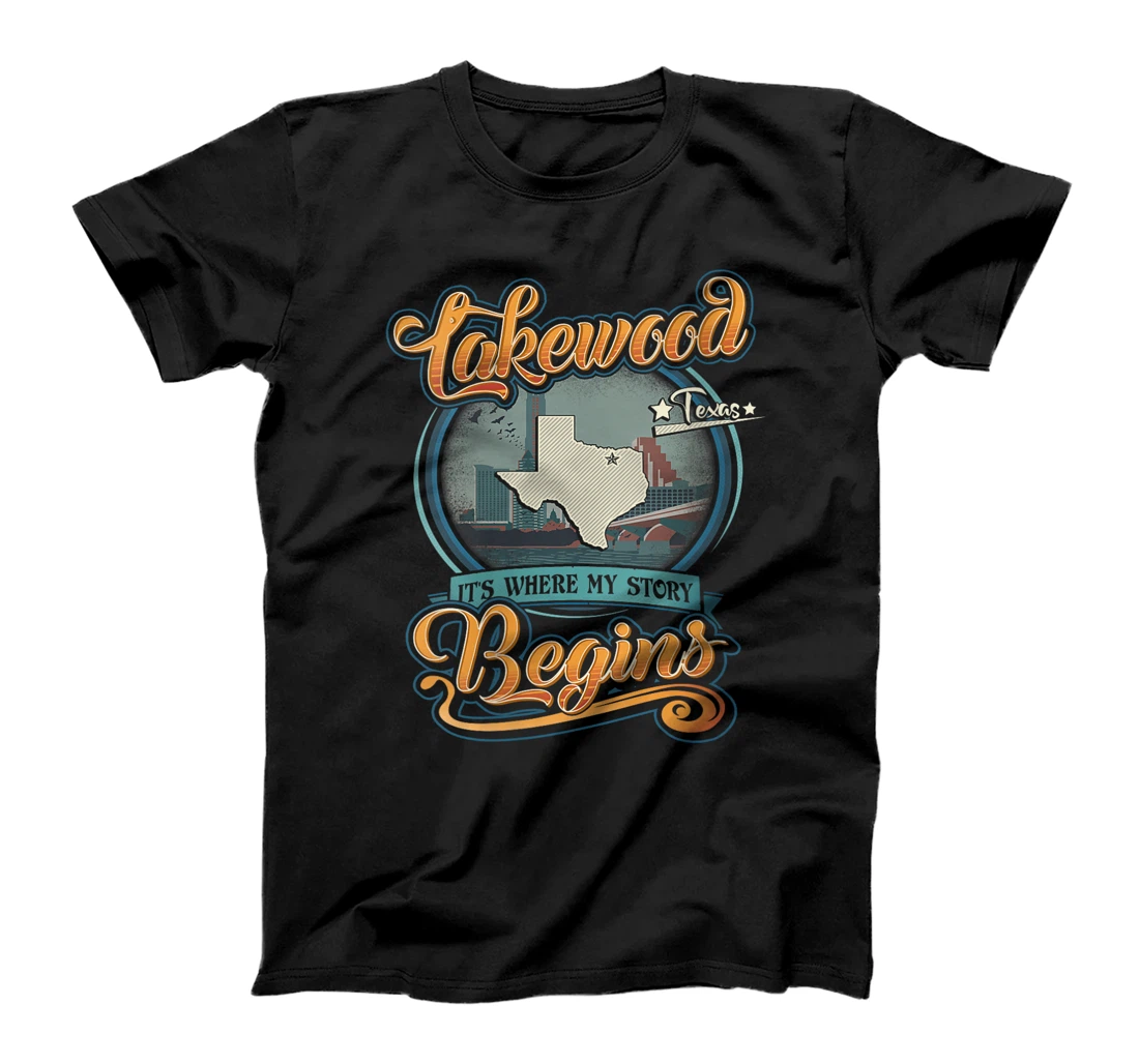 Womens Lakewood Texas Hometown Where My Story Begins T-Shirt