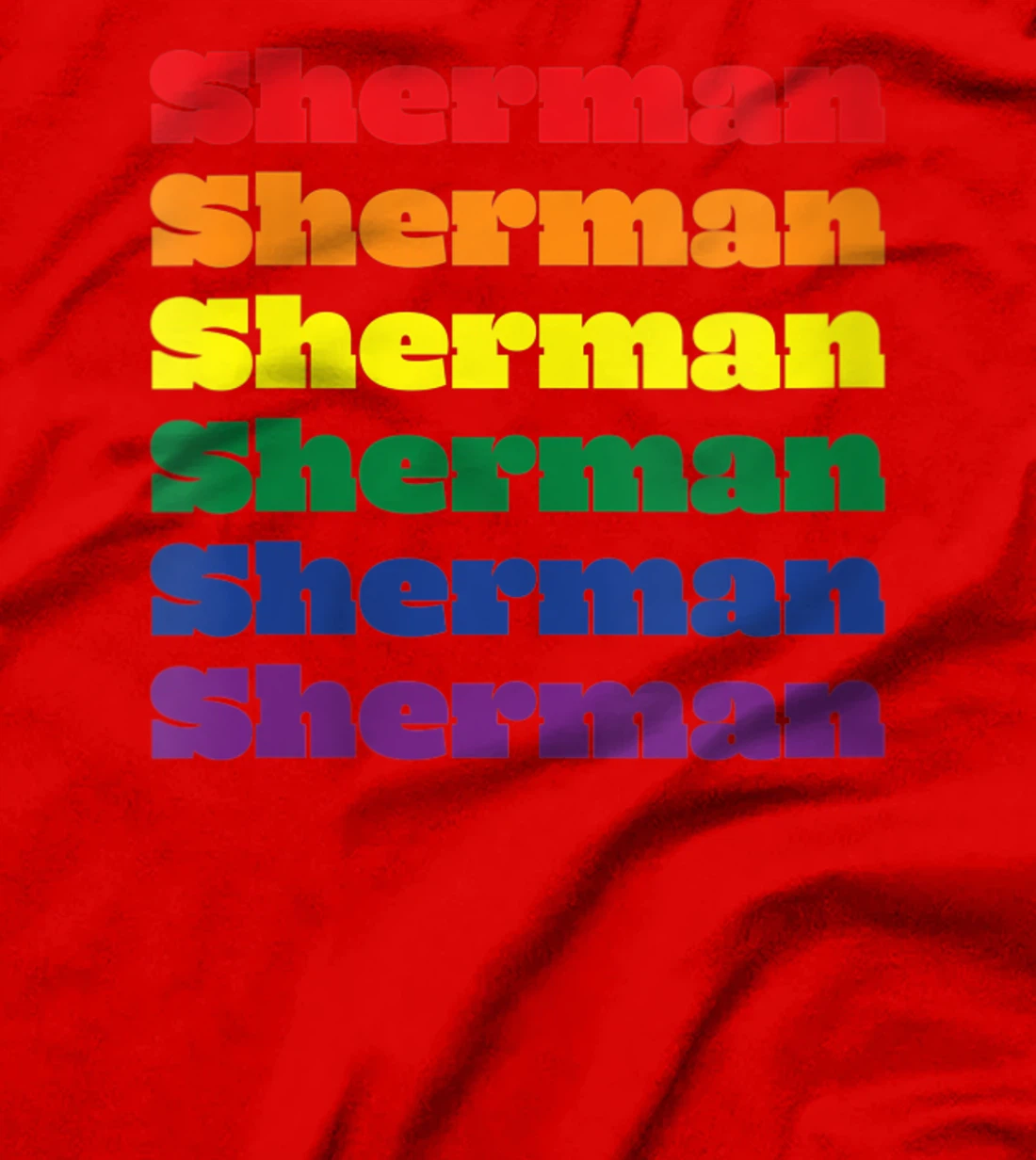 Womens Sherman Texas LGBTQ Gay Pride Month Rainbow Solidarity T-Shirt