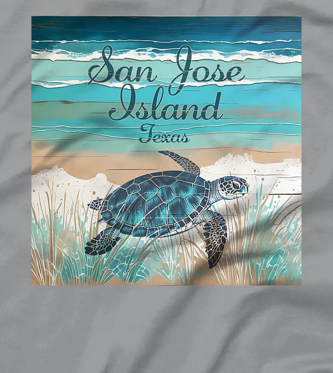 San Jose Island Texas Sea Turtle Beach Coastal Decor Premium T-Shirt