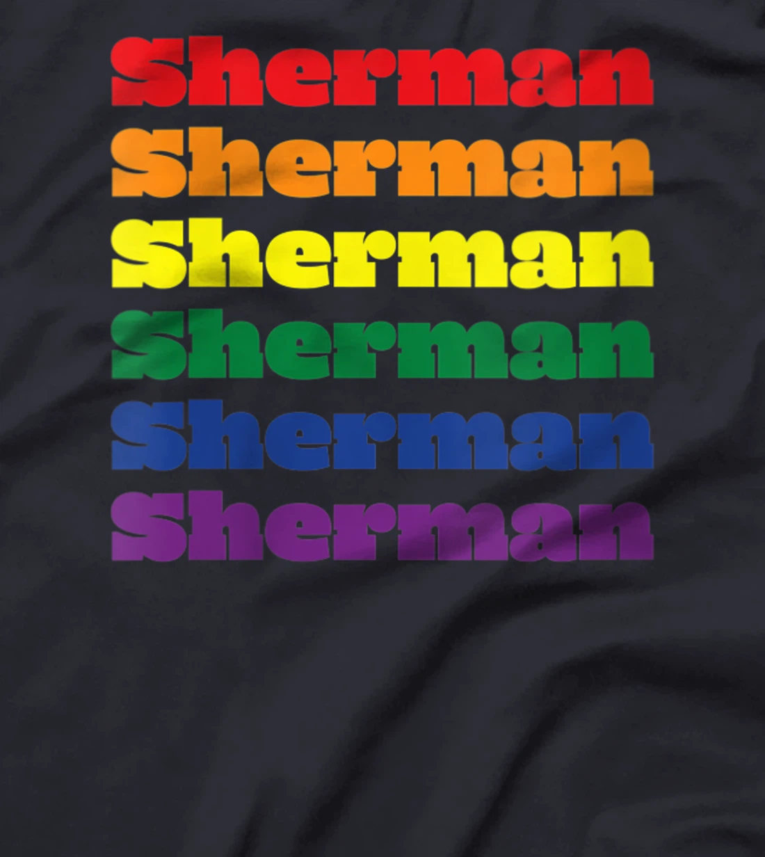 Womens Sherman Texas LGBTQ Gay Pride Month Rainbow Solidarity T-Shirt