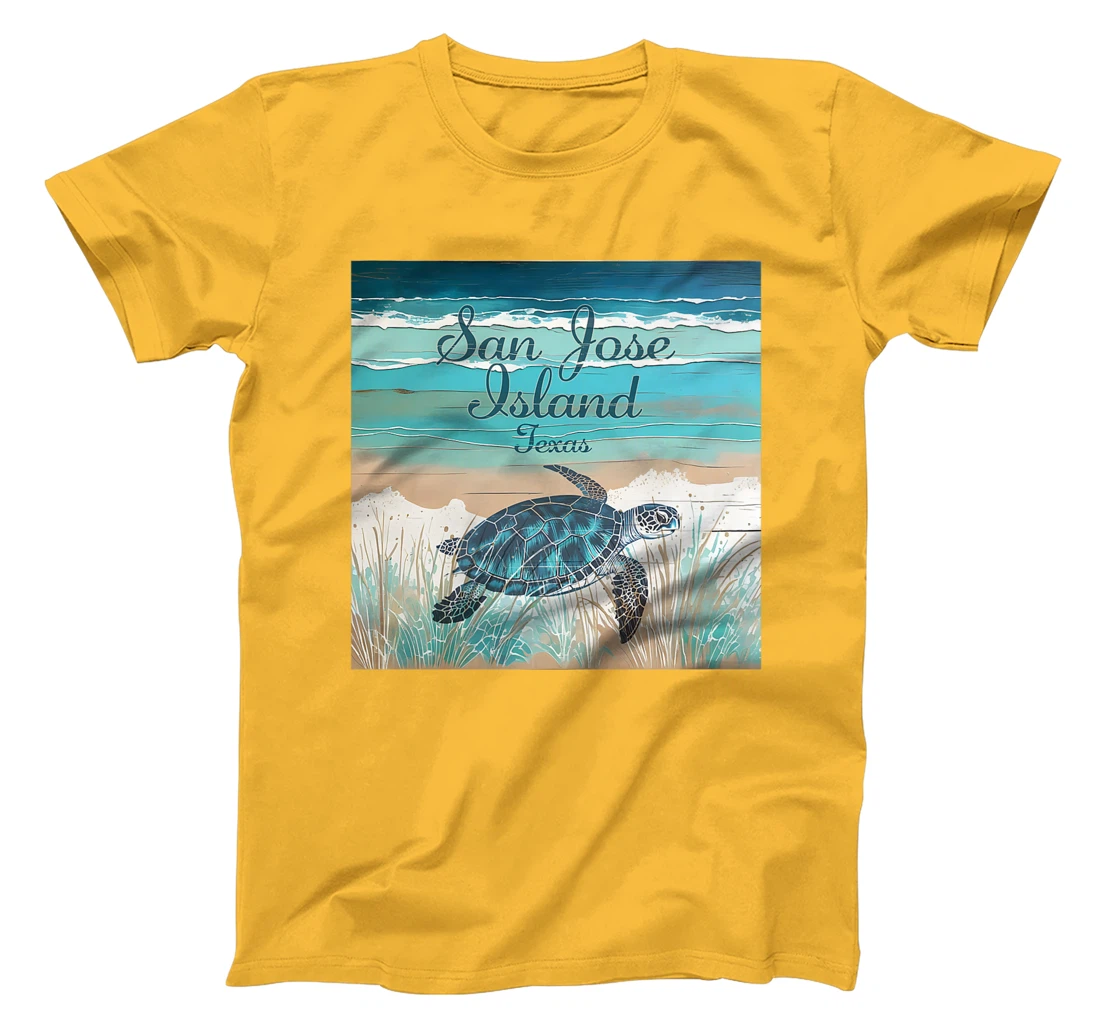San Jose Island Texas Sea Turtle Beach Coastal Decor Premium T-Shirt