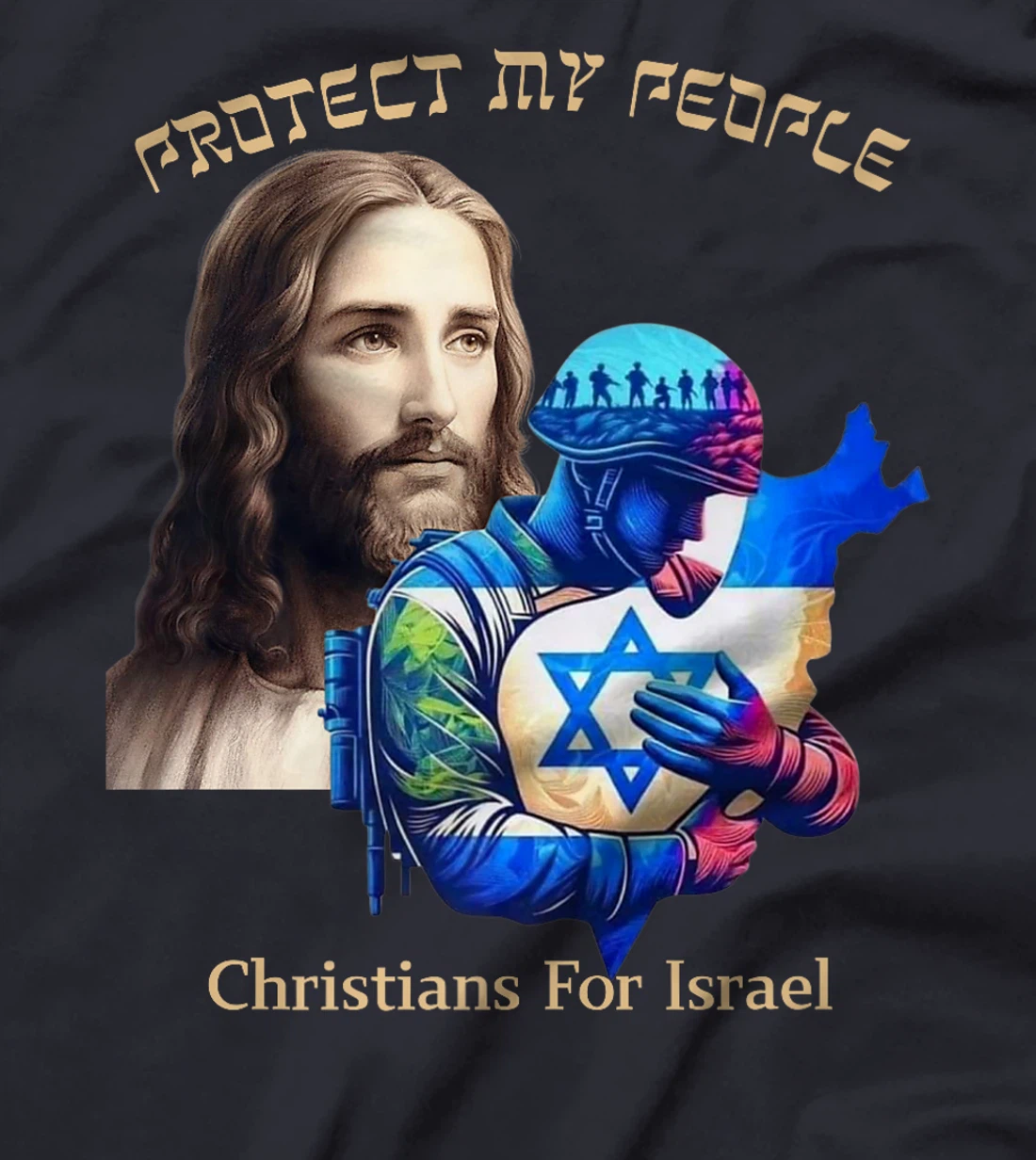 Support Israel Christians For Israel Jesus Protect My People Premium T-Shirt