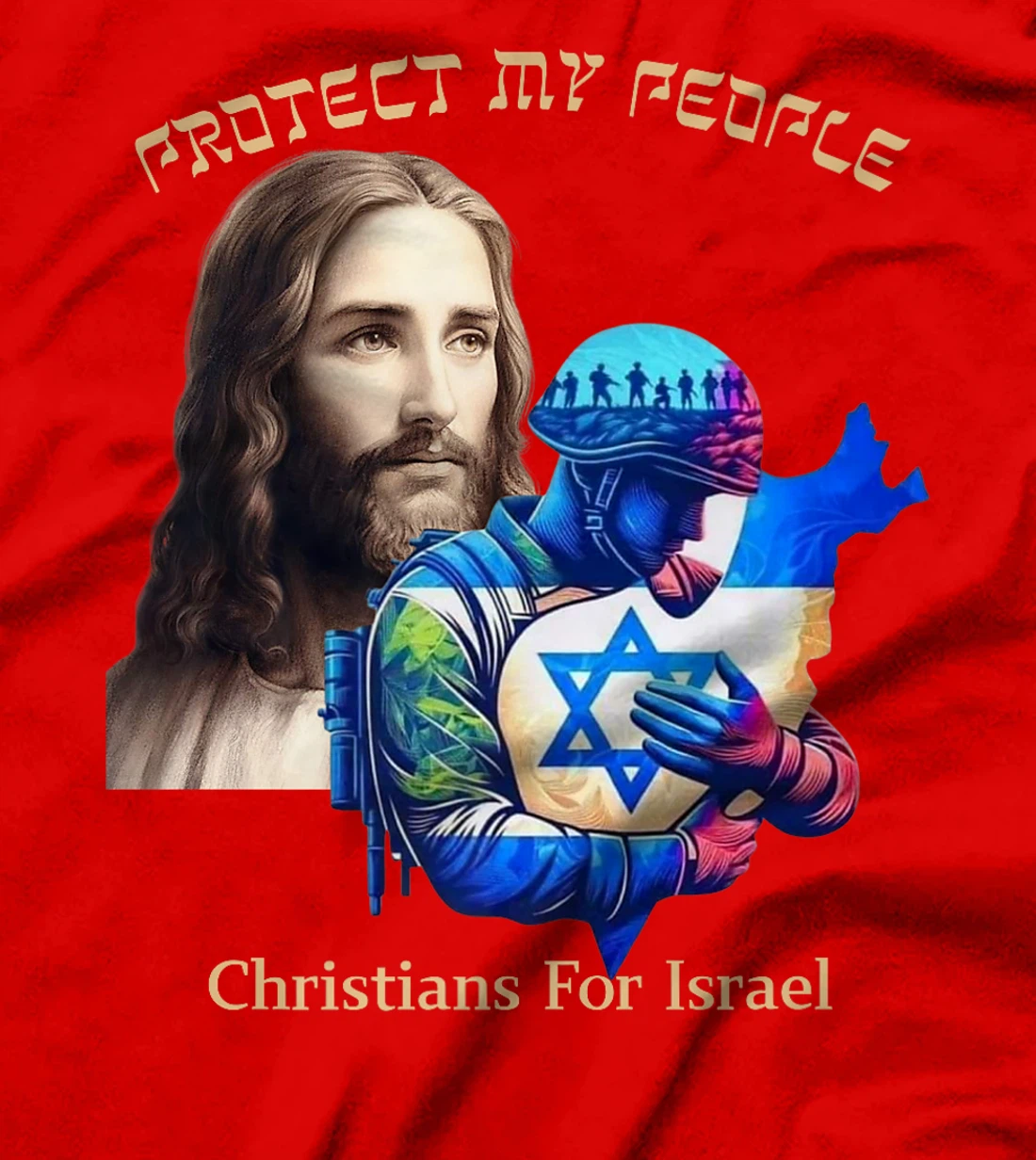 Support Israel Christians For Israel Jesus Protect My People Premium T-Shirt